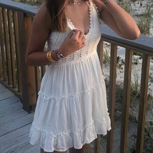 beautiful white sundress